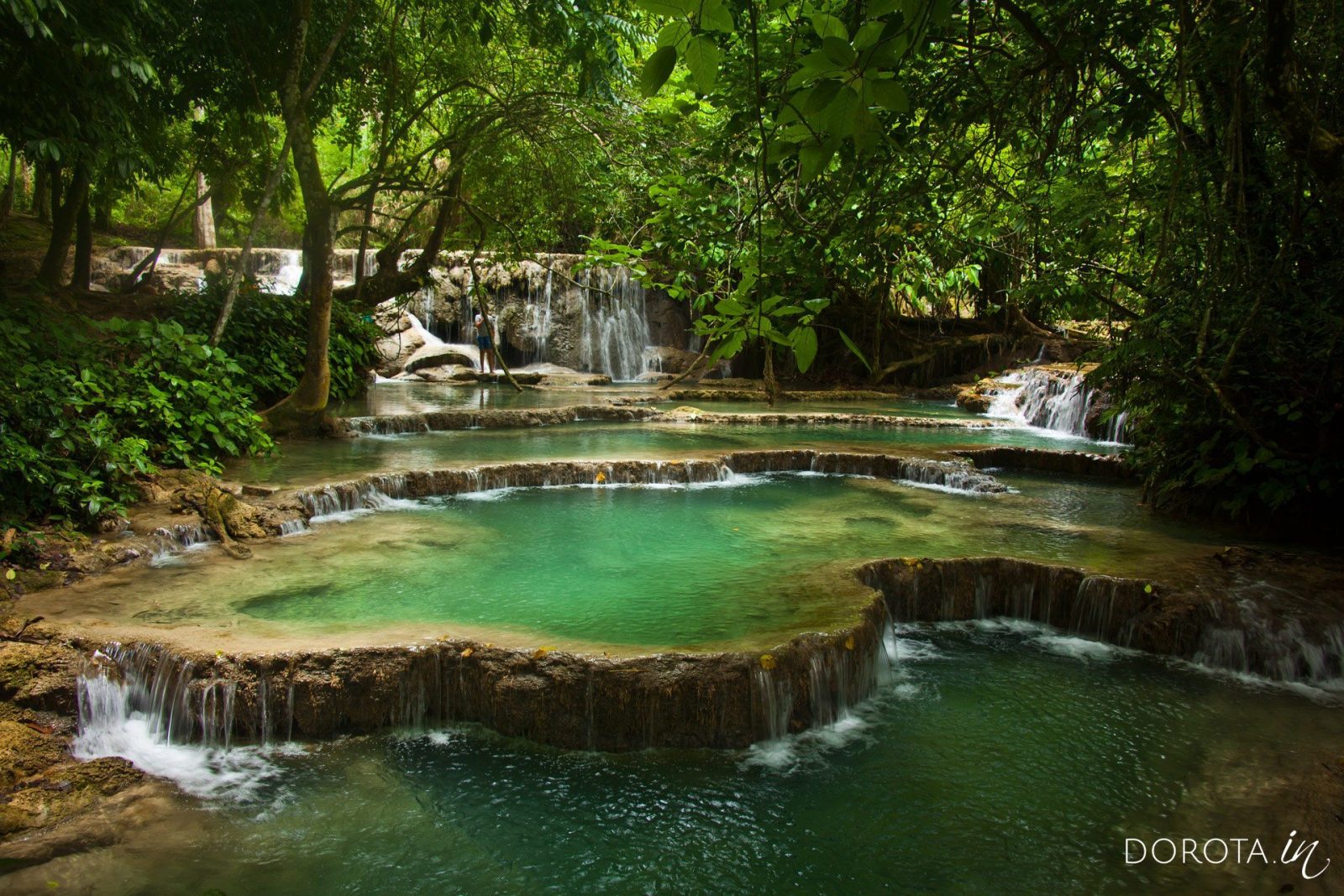 Tarasy wodne Kuangsi - Luangprabang, Laos