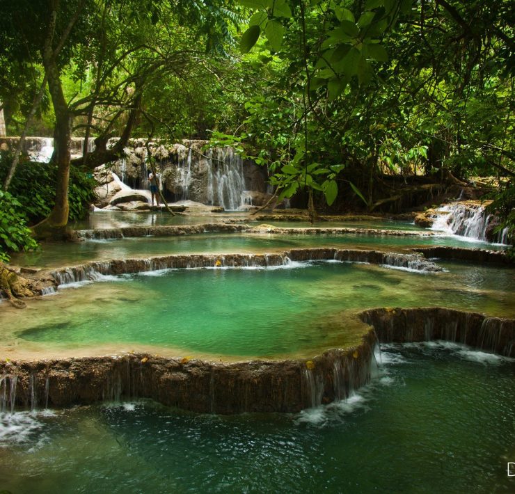 Tarasy wodne Kuangsi - Luangprabang, Laos