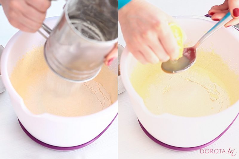Przepis na biszkopt jasny - krok 2