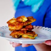 Smażone kwiaty dyni