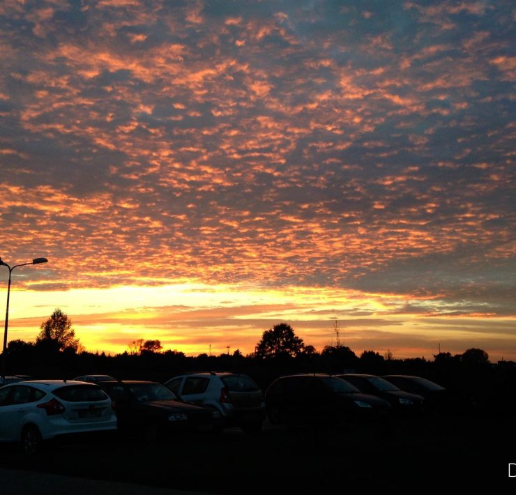 Zachód słońca nad Wrocławiem