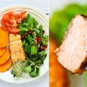 Łosoś pieczony bez tłuszczu