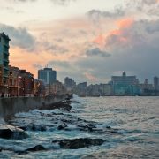 Hawana tuż przed zachodem słońca