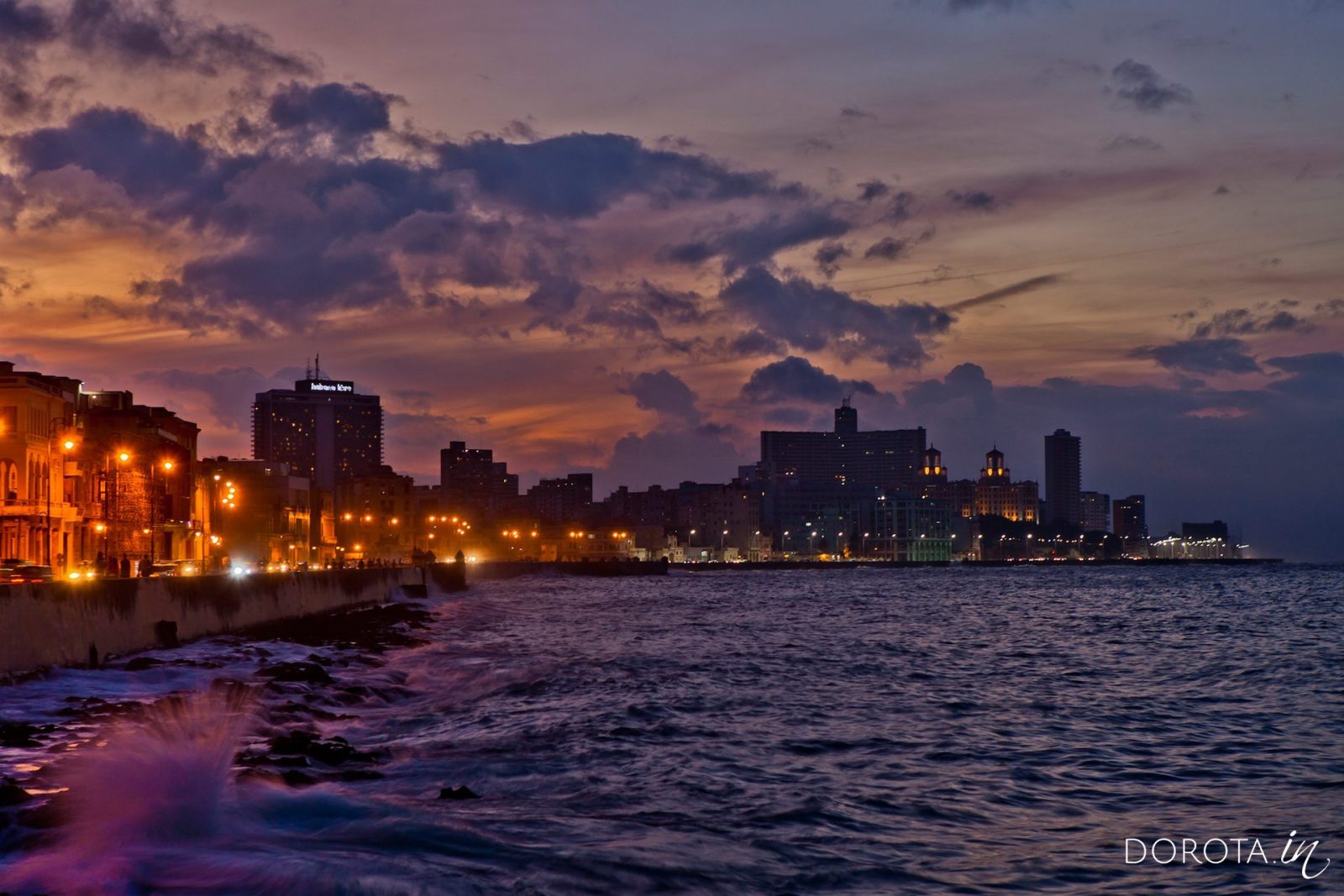Zachód słońca, Hawana