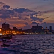 Zachód słońca, Hawana