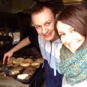 Paweł z Byczego Burgera i ja :)