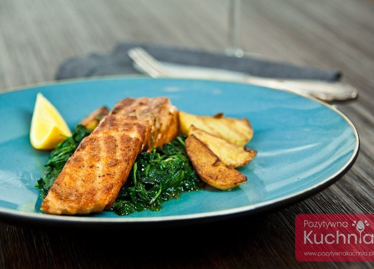 Łosoś smażony