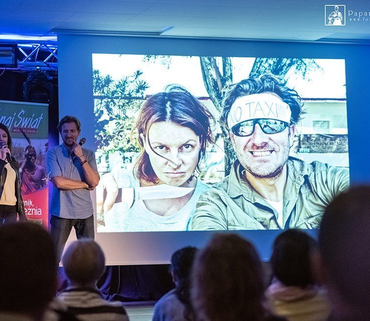 Fragment naszego wystąpienia podczas Opolskiego Festiwalu Podróżniczego - Dorota Kamińska i Mariusz Stachowiak