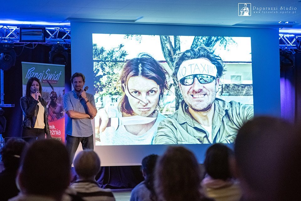 Fragment naszego wystąpienia podczas Opolskiego Festiwalu Podróżniczego - Dorota Kamińska i Mariusz Stachowiak