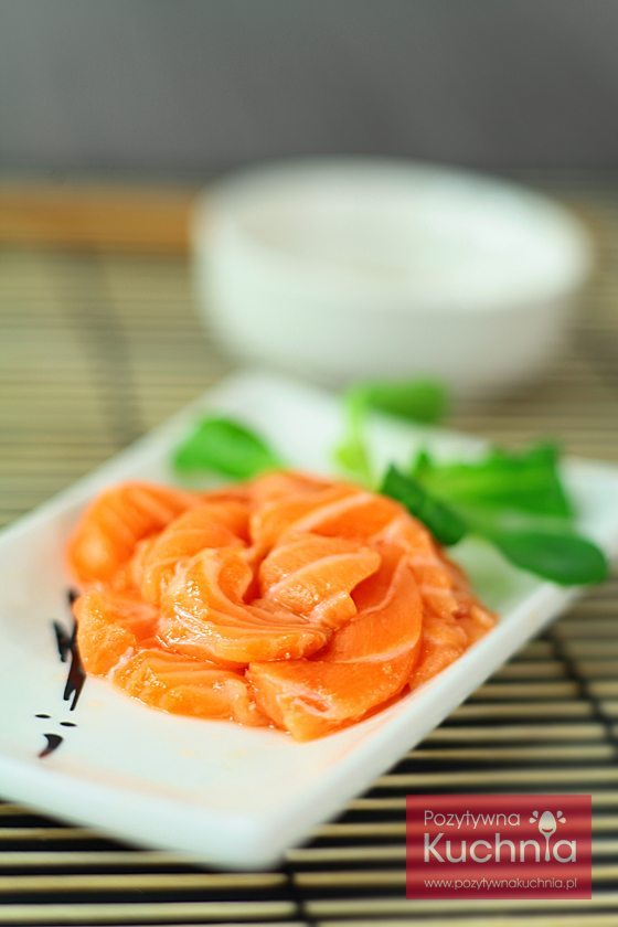 Sashimi z łososia