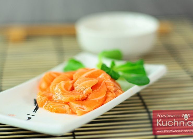 Sashimi z łososia
