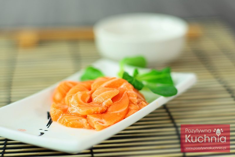 Sashimi z łososia