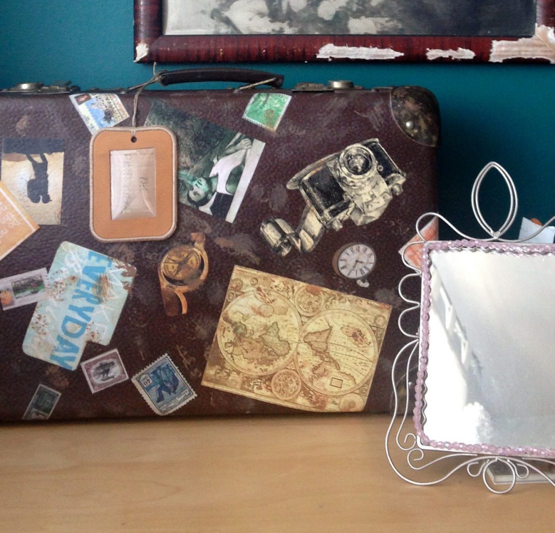 Stara walizka podróżna retro