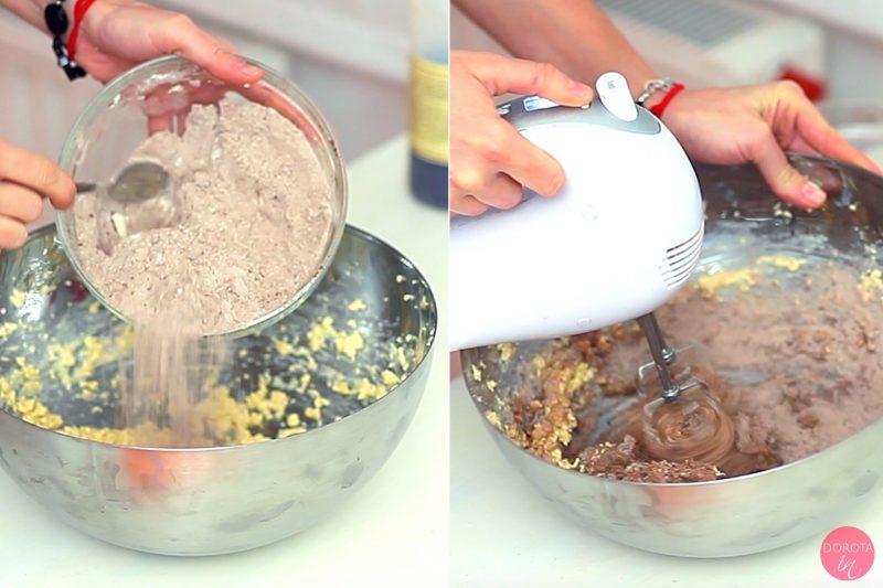 Ciasteczka czekoladowe - przepis - krok 3