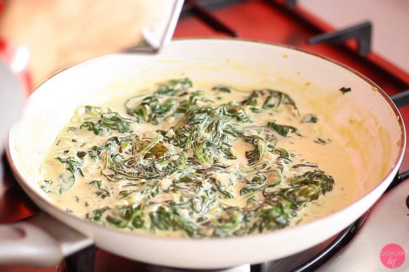 Łosoś ze szpinakiem - krok 5