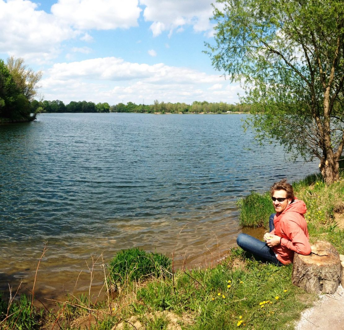 Jezioro Bajkał k. Wrocławia - Mariusz Stachowiak ma relaks :)