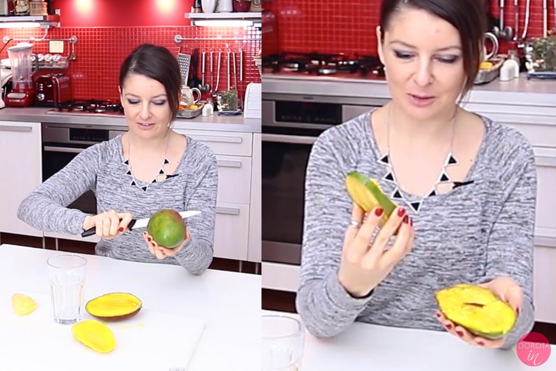Jak mango - obieranie mango szklanką | Dorota Kamińska