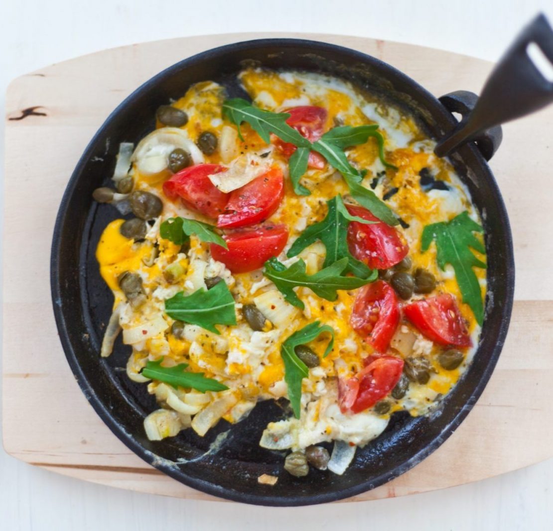 Jajecznica z pomidorami