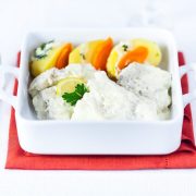 Karp duszony w śmietanie