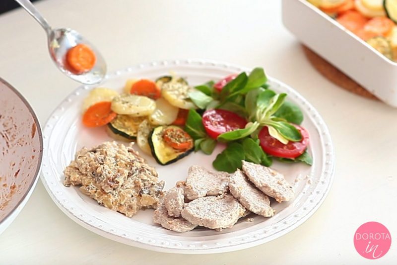 Polędwiczki z sosem grzybowym - przepis - krok 8