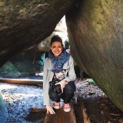 Błędne skały - niski korytarz do przejścia