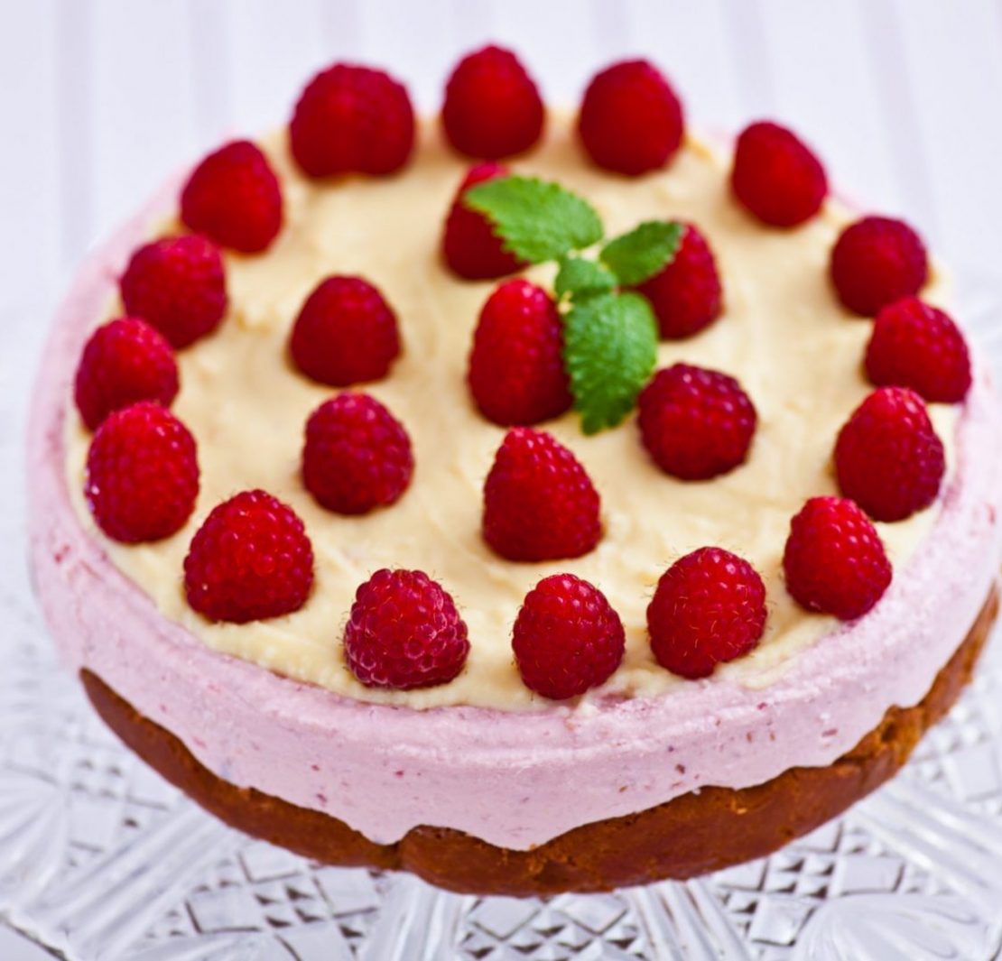 Sernik malinowy na zimno