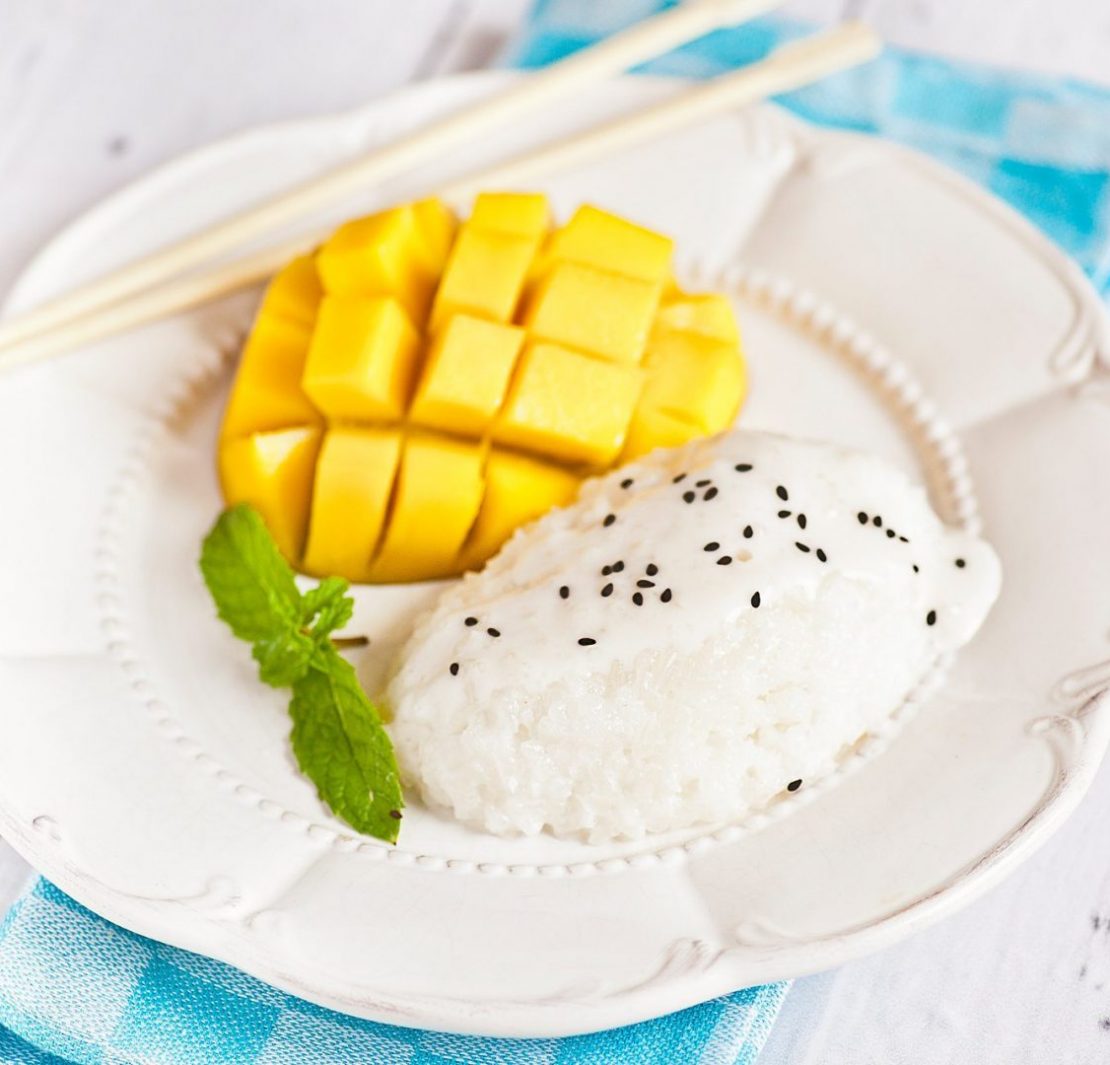 Sticky rice z mango
