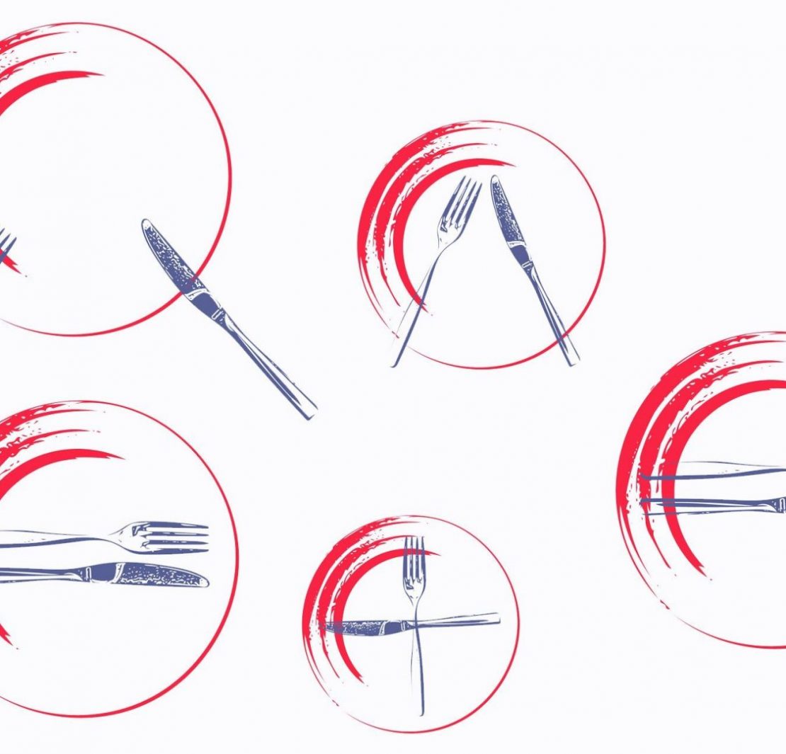 Jak ułożyć sztućce na talerzu