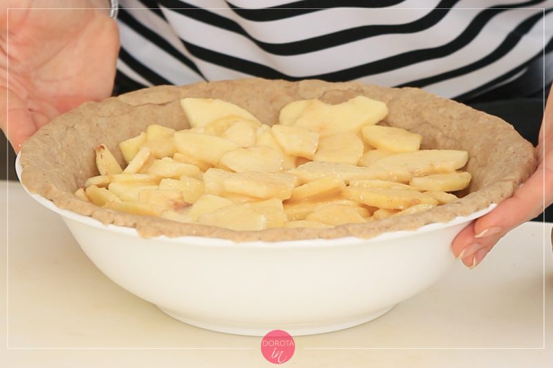 Szarlotka amerykańska - apple pie - przepis - krok 6