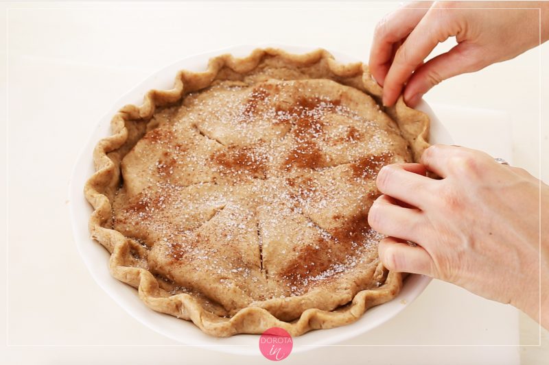 Szarlotka amerykańska - apple pie - przepis - krok 7