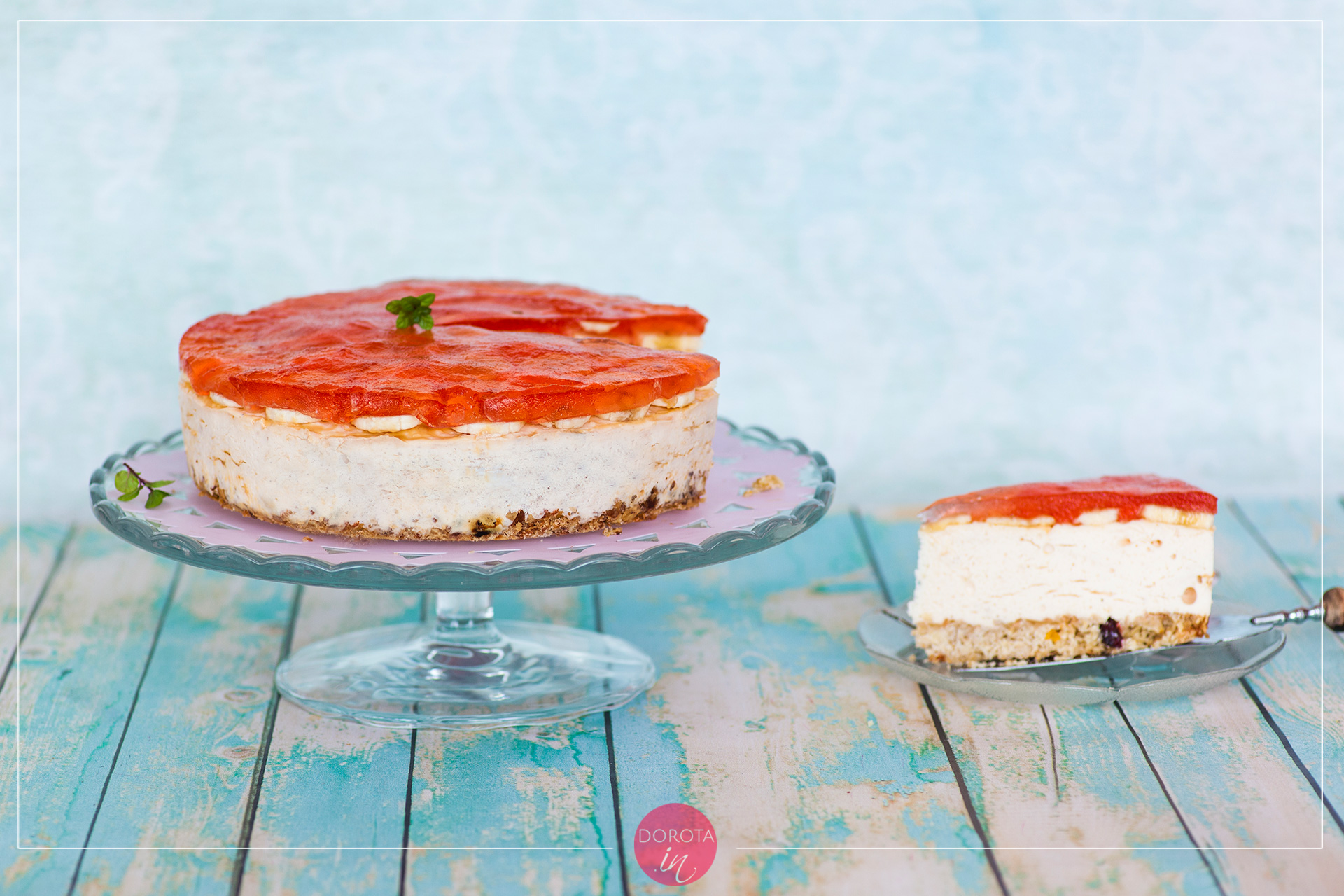 Sernik bananowy na zimno