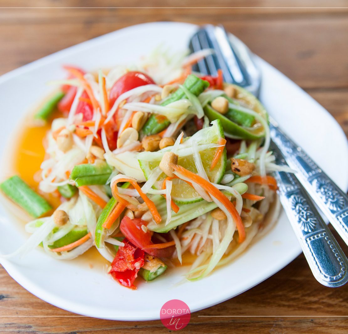 Sałatka z zielonej papai