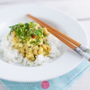 Krewetki z mlekiem kokosowym