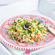 Tabbouleh - sałatka z kaszy bulgur i natki pietruszki