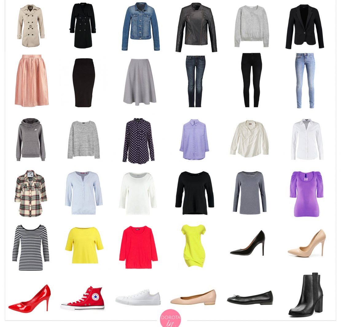 Garderoba kapsułowa na wiosnę - wiosenna szafa minimalna