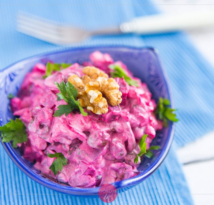 Sałatka z buraków z majonezem