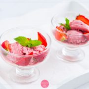 Lody truskawkowe bez cukru