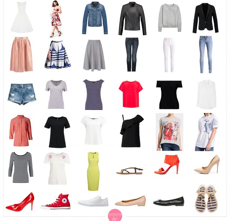 Garderoba kapsułowa na lato - letnia szafa minimalna