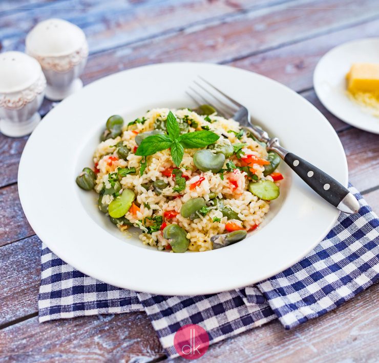 Risotto z bobem