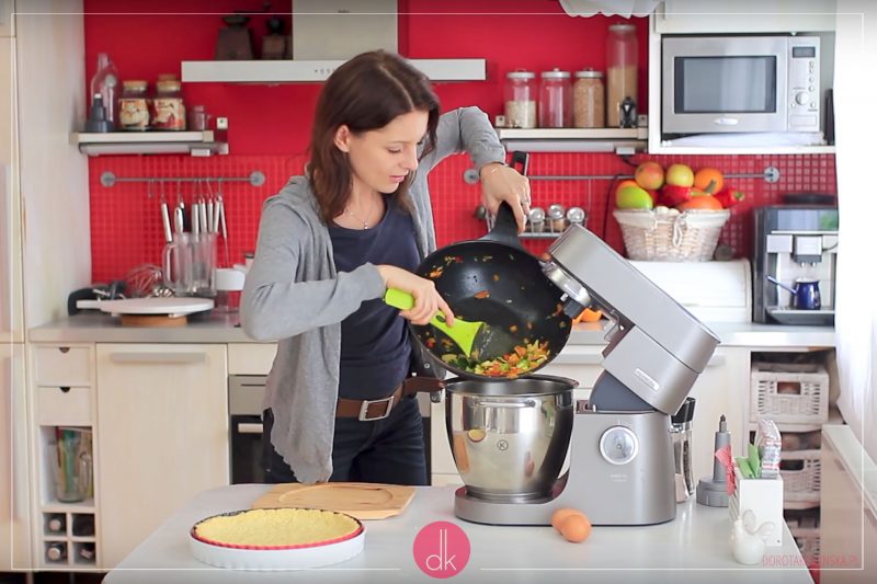 Tarta z warzywami - przepis - krok 12