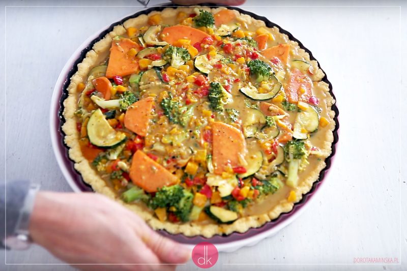 Tarta z warzywami - przepis - krok 13