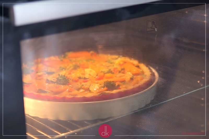 Tarta z warzywami - przepis - krok 14