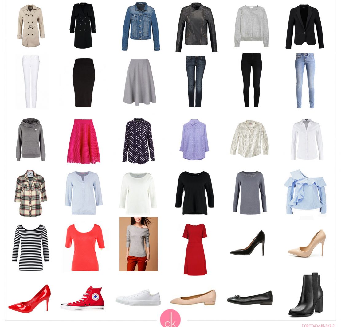 Garderoba kapsułowa na wiosnę - wiosenna szafa minimalna