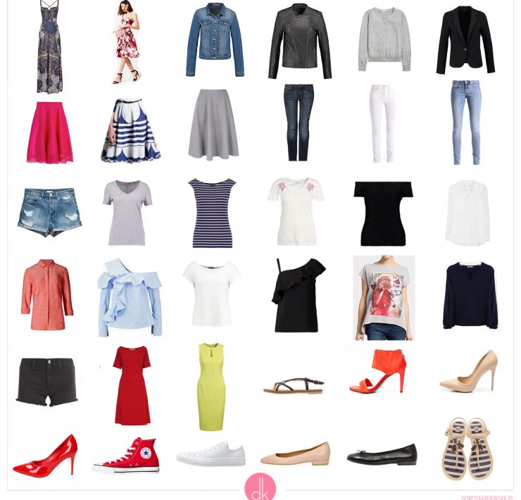 Garderoba kapsułowa na lato - letnia szafa minimalna