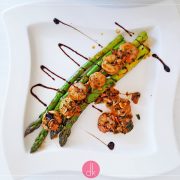 Krewetki ze szparagami