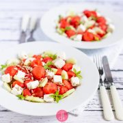 Sałatka z arbuza z serem feta
