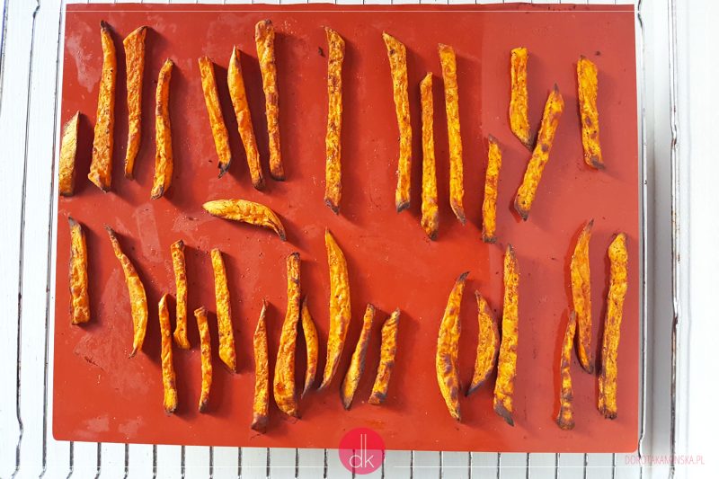 Frytki z batatów - przepis - krok 5