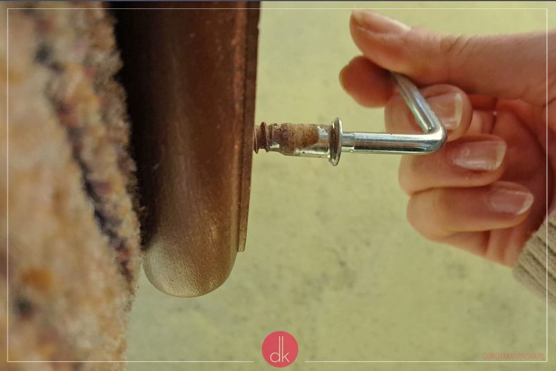 Renowacja fotela - krok 1