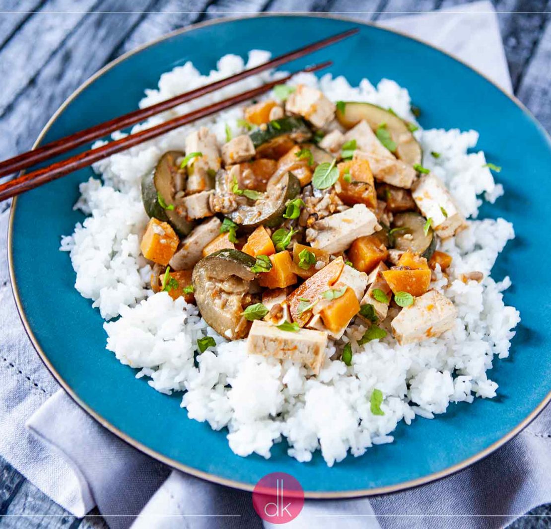 Czerwone curry z dynią