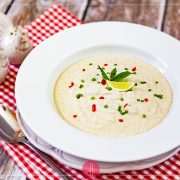 Krem z białych warzyw